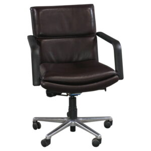 Keilhauer Elite 510 Leather Conference Chair, Dark Brown