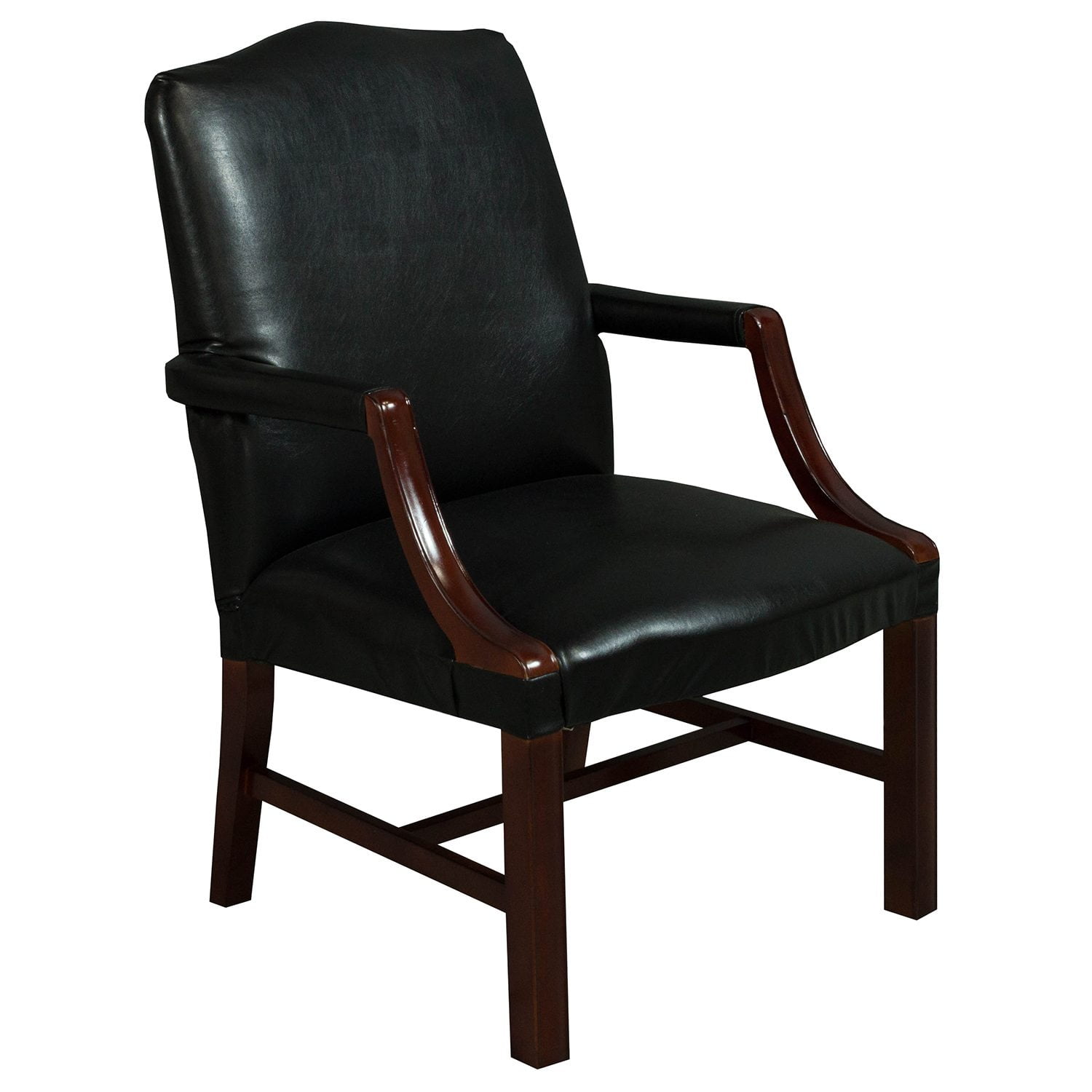 Kimball Independence Suffolk Used Leather Side Chair, Black National