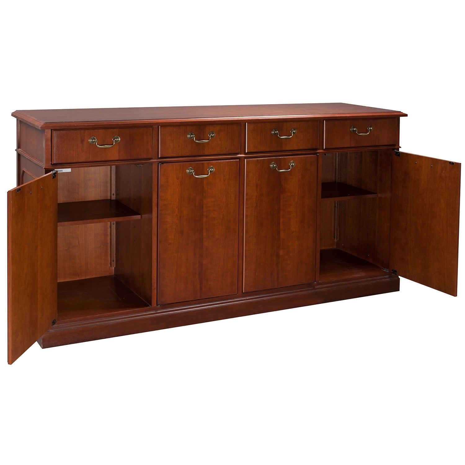Kimball Senator Used 4 Door Credenza, Cherry National Office