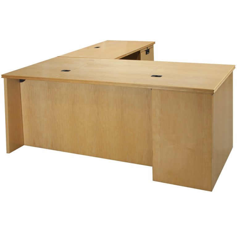 Knoll Reff Used Veneer Right Return L Shape Desk, Maple - National