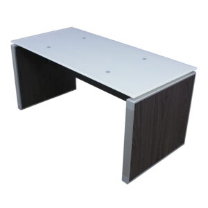 Manhattan 24x48 Glass Top Coffee Table, Cashmere Gray