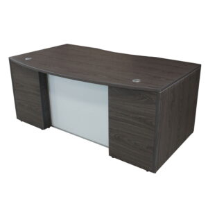 Manhattan 36x72 Single Pedestal Laminate Desk, Cashmere Gray