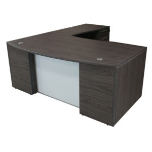 Manhattan 36x72 24x48 Laminate L-Shape Desk Right Return, Cashmere Gray