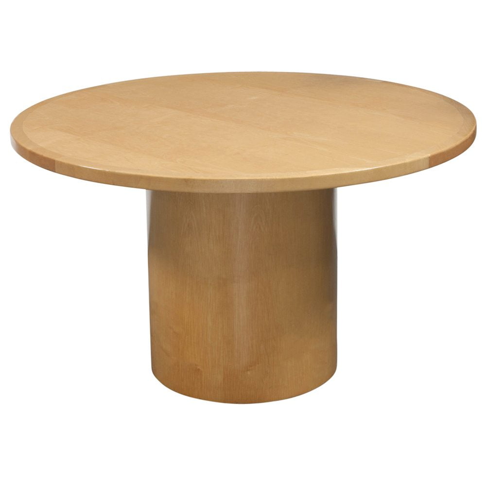 Wood Veneer 48 Inch Used Round Conference Table, Maple National