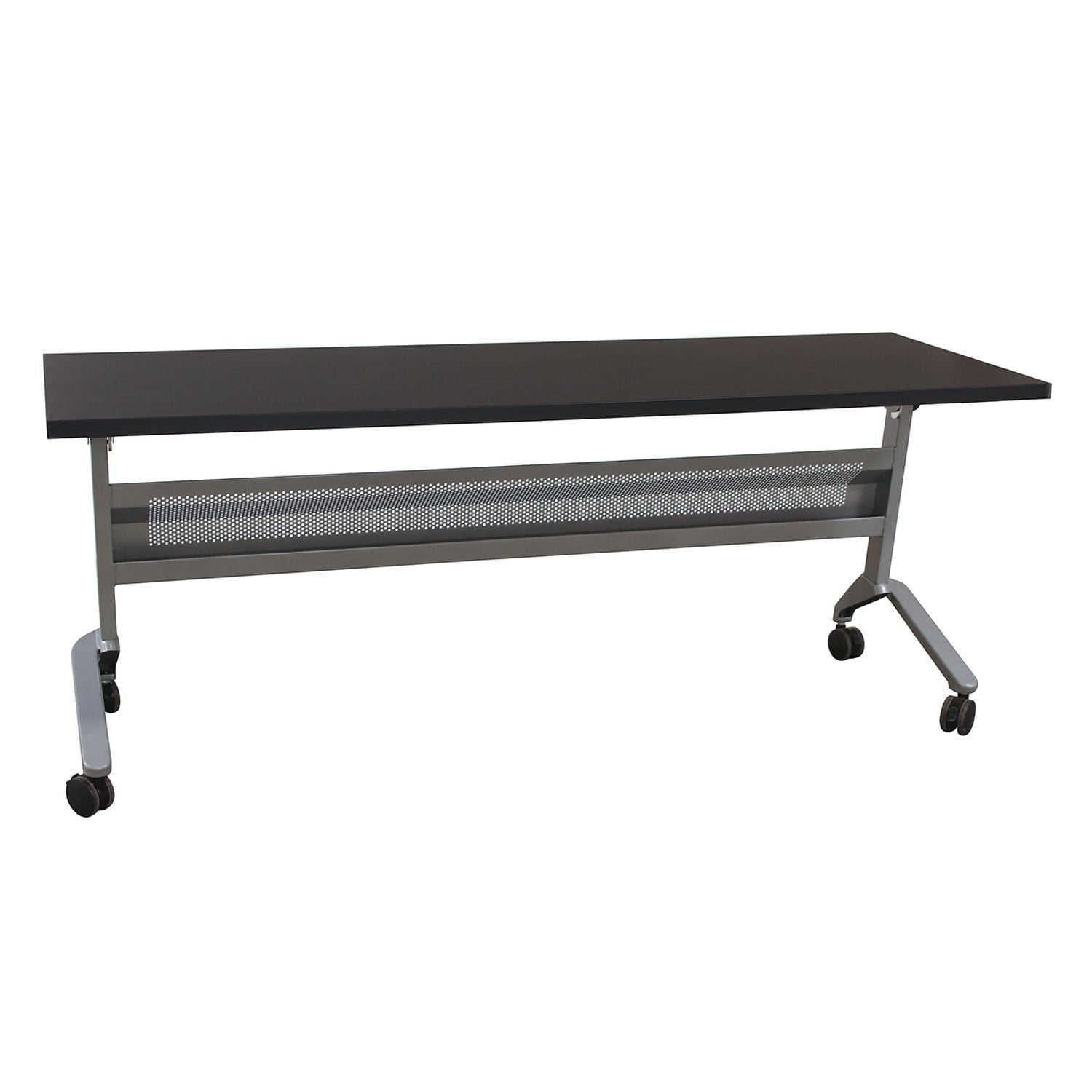 Mayline FlipNGo Used 24x72 Mobile Nesting Table, Nebula Graphite