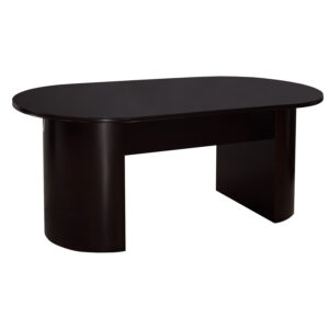 Merlot 6 Foot Racetrack Wood Conference Table, Mahogany
