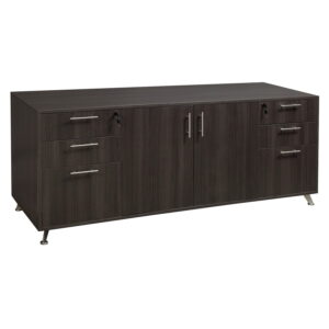 Morgan 72 in Melamine Storage Credenza, Gray