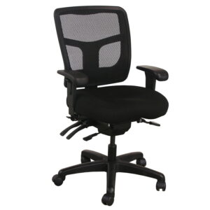 Office Master YS72 Used Mesh Mid Back Task Chair, Black