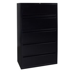 Office Specialty Used 36 Inch Lateral File, Black