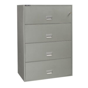 Schwab 5000 Used Lateral Fire File Cabinet, Gray