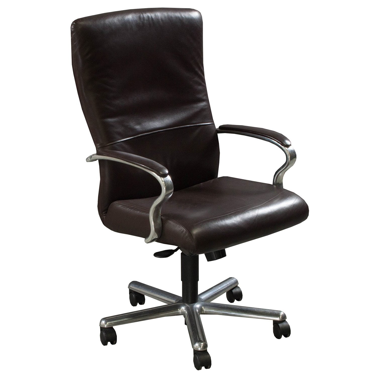 Steelcase Used Brayton LaCosta Leather Conference Chair, Brown