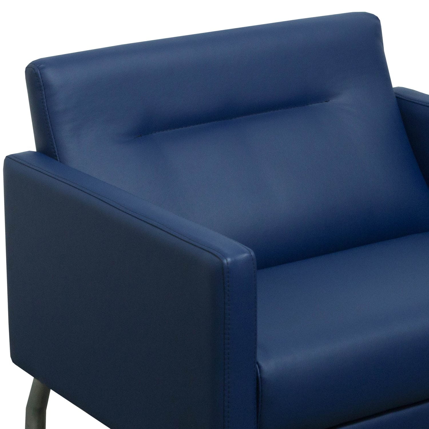 Steelcase Brayton Sidewalk Used Leather Lounge Chair, Ocean - National