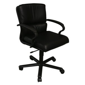Steelcase Brayton Used Leather Conference Chair, Black