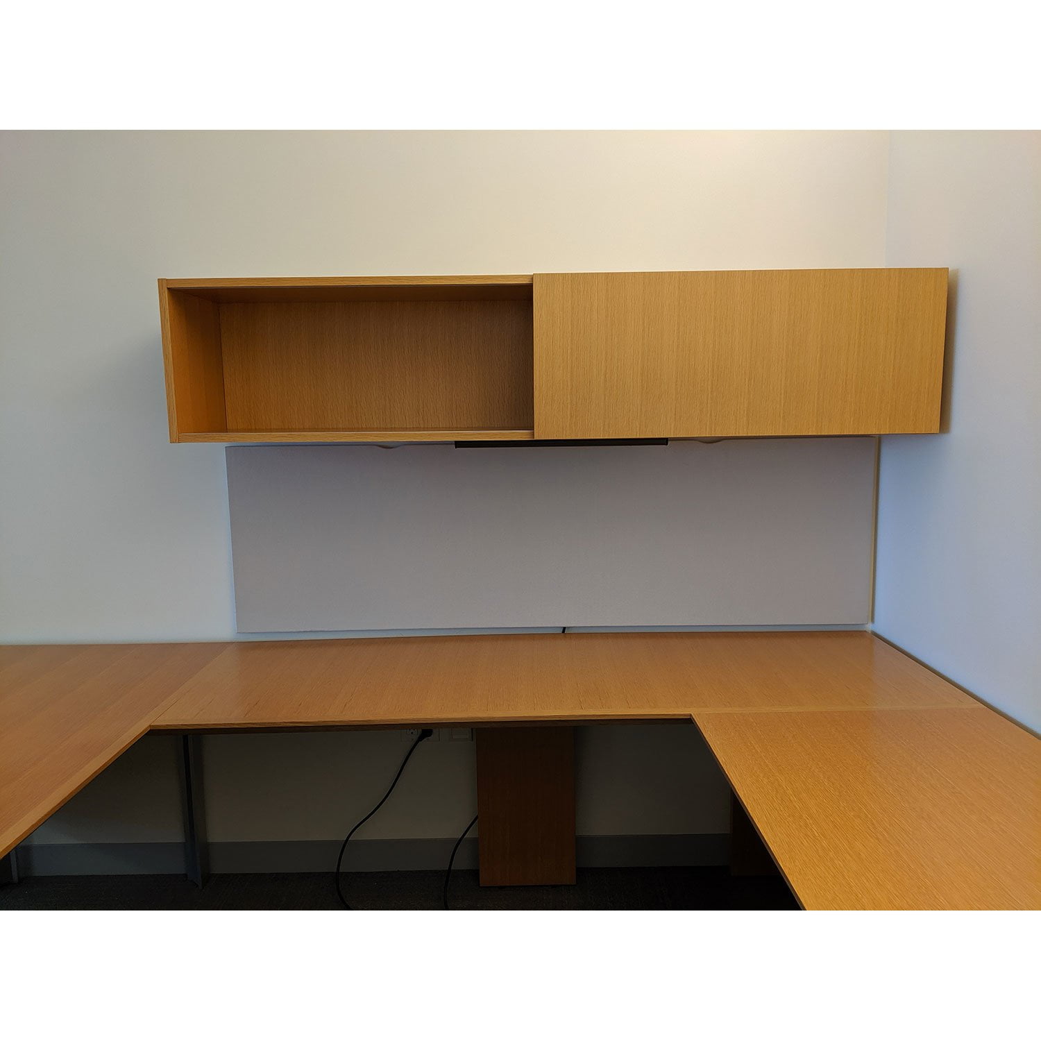 Steelcase Elective Elements Used UShape Desk Right Return, Maple