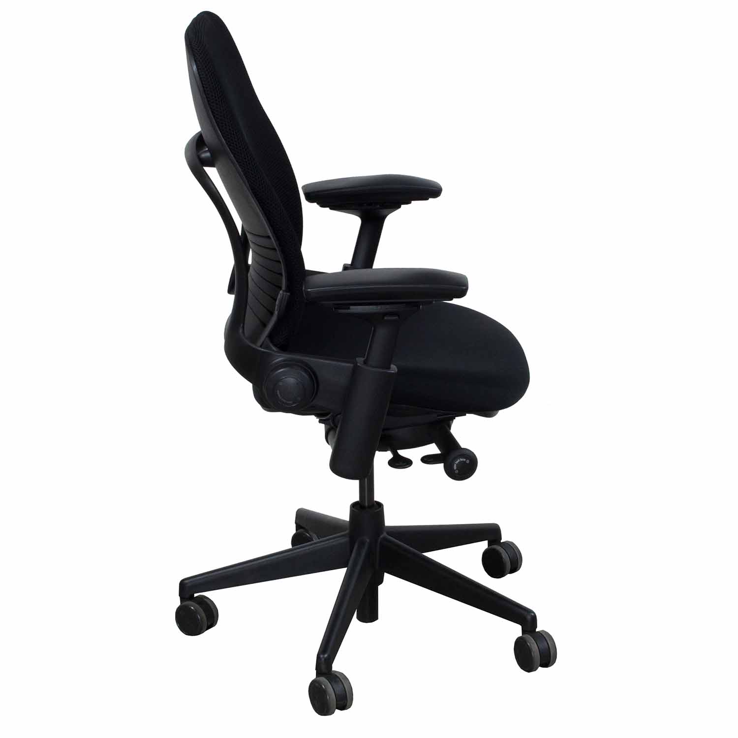 Steelcase Leap V2 Used 3D Mesh Task Chair, Black - National Office