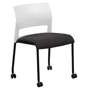 Steelcase Move Used Mobile Stack Chair, Smoke