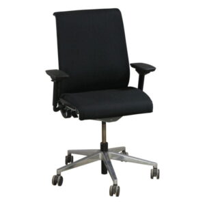 Steelcase Think Used Task Chair w Aluminum Base, Black