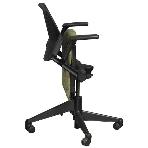 Steelcase Vecta Kart Used Nesting Task Chair, Green Pattern National