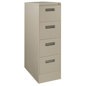 Steelcase 4 Drawer Used Letter Sized Vertical File, Putty