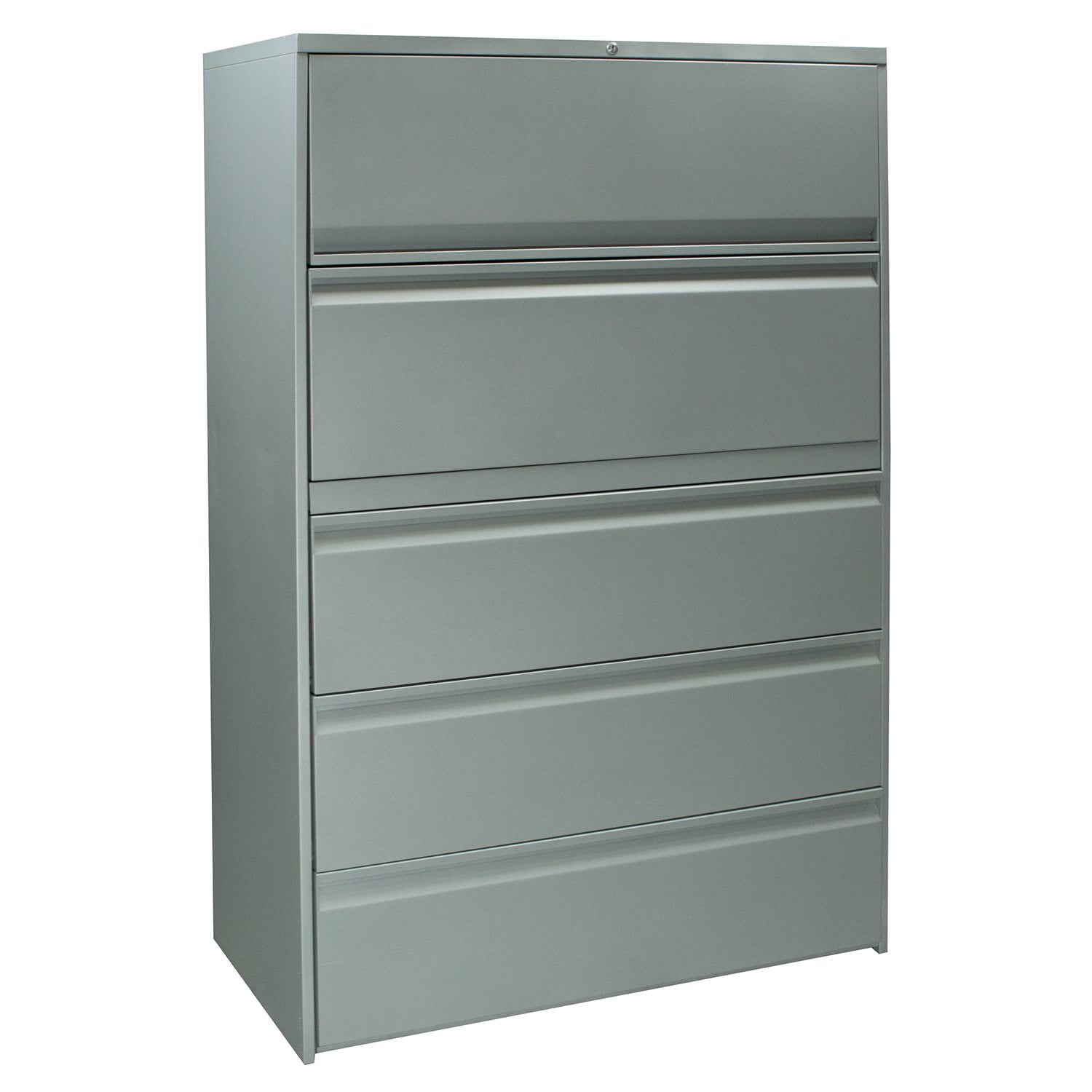 Teknion 5 Drawer Used 42 Inch Lateral File, Gray