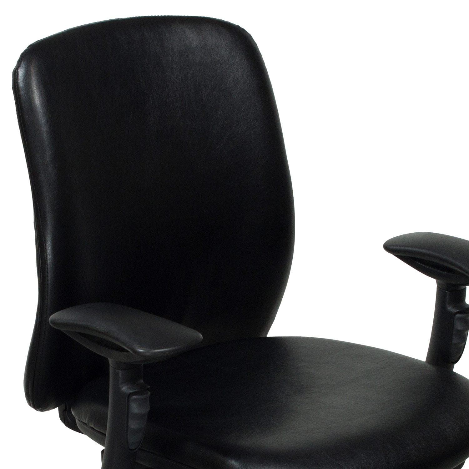 Teknion Amicus Synchro Used Leather Task Chair, Black - National