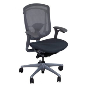 Teknion Contessa Used Mesh Back Task Chair, Dark Gray