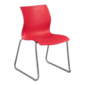Teknion Nami Used Stack Chair, Red