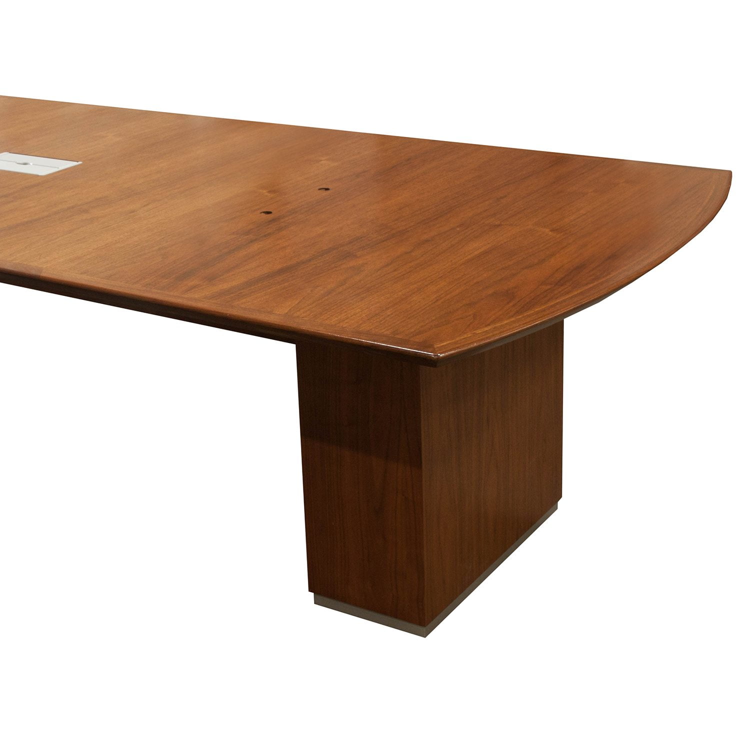 30 Foot Used Veneer Conference Table, Walnut National Office