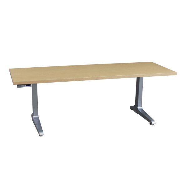 Workrite Sierra Used 23x60 Electric Sit Stand Table, Maple Top