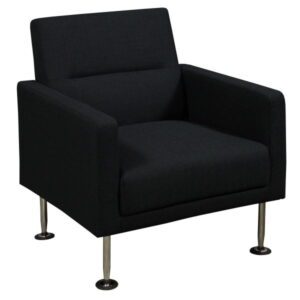 Celeste by goSIT Modern Fabric Reception Chair, Black