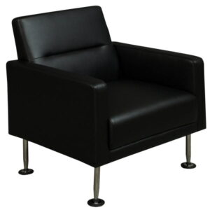 Celeste by goSIT Modern PU Leather Reception Chair, Black
