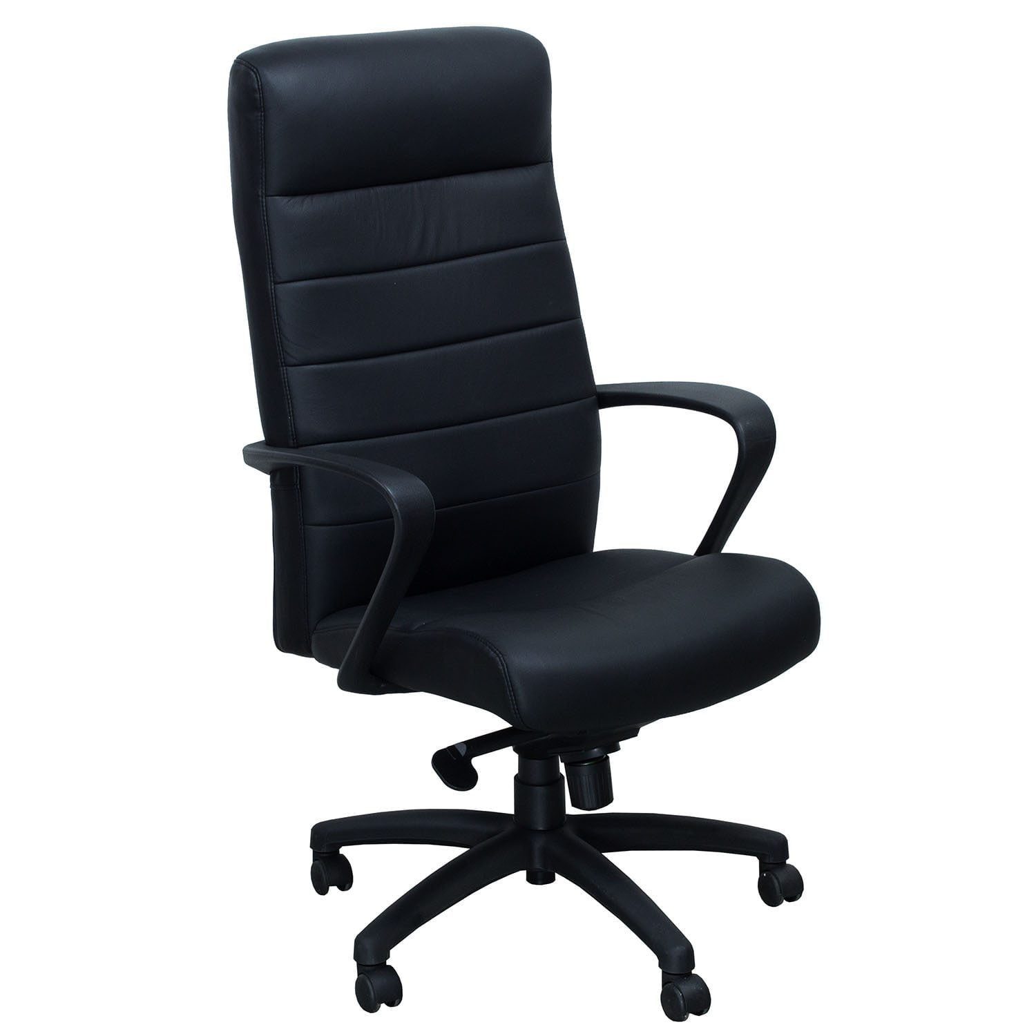 Derrick by goSit New Executive Leather Task Chair, Black