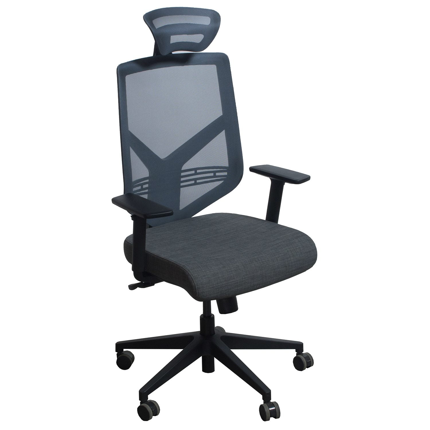 Compass by goSIT Mesh Task Chair w Headrest, Grey