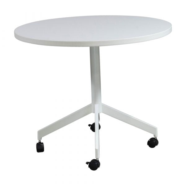 Haworth Discover Used 36 Inch Mobile Table, White