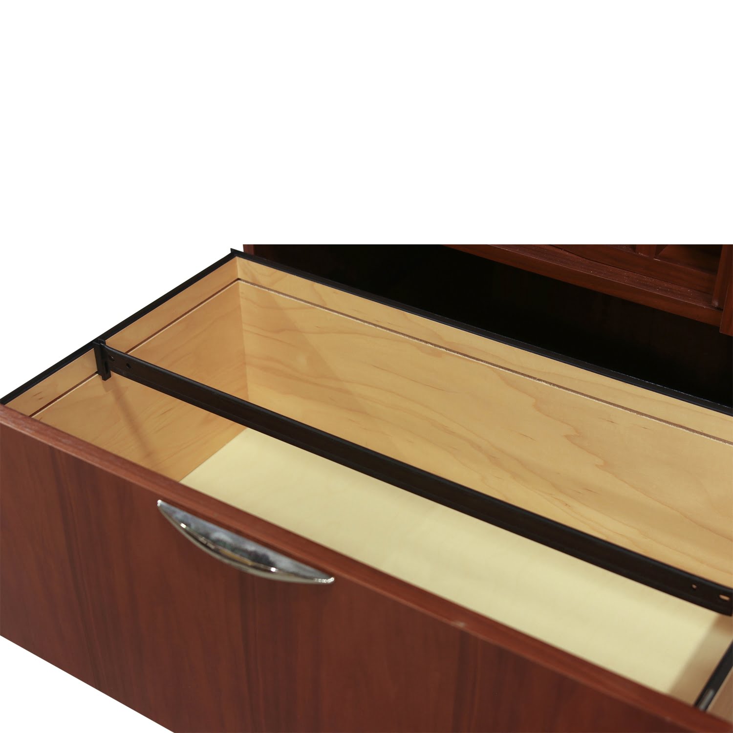 Steelcase Used Veneer Right Wardrobe with Filing, Walnut National