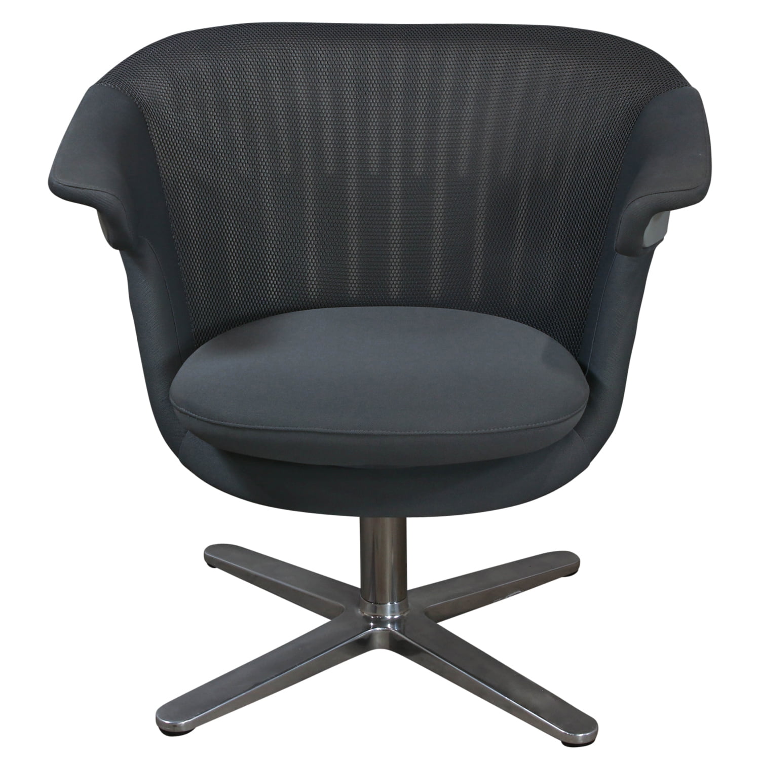 Steelcase i2i Used Gray Mesh Lounge Chair, Gray