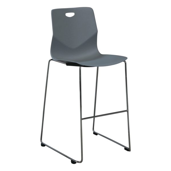 Peak by goSIT Stackable Stool, Gray