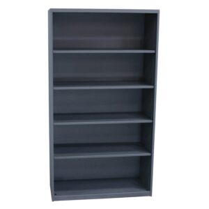 Teknion Used 66 Inch Metal Bookcase, Silver
