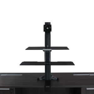 Ergotron WorkFit Used Sit-Stand Desktop w Single Monitor Mount, Black