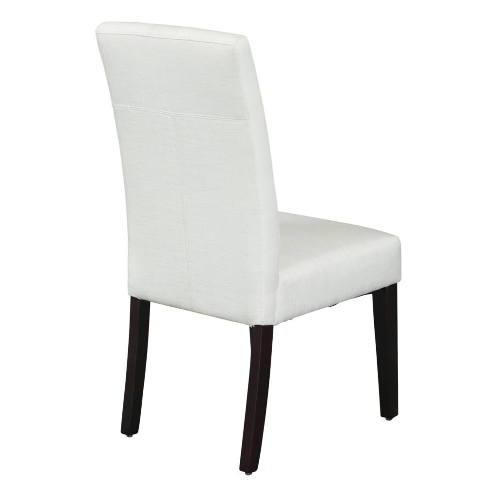 Marshall Used High Back Chair with Espresso Wood, Cotton National