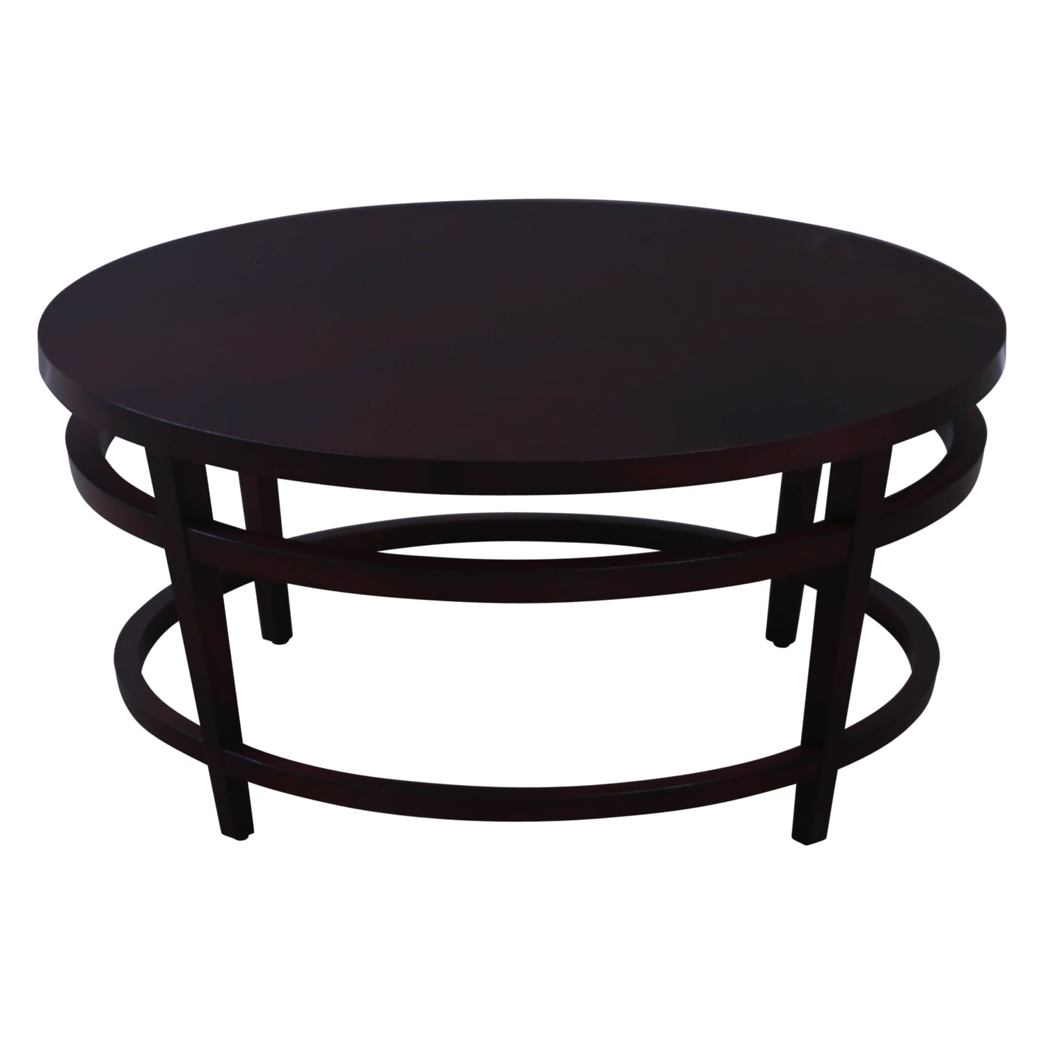 Round Used Veneer Coffee Table, Mahogany National Office Interiors and Liquidators