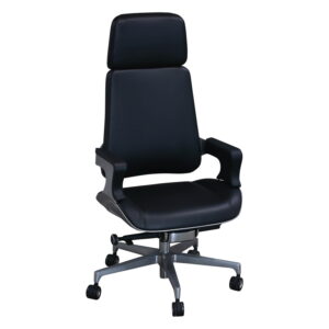 Stark by goSIT Executive High Back PU Leather Task Chair, Black