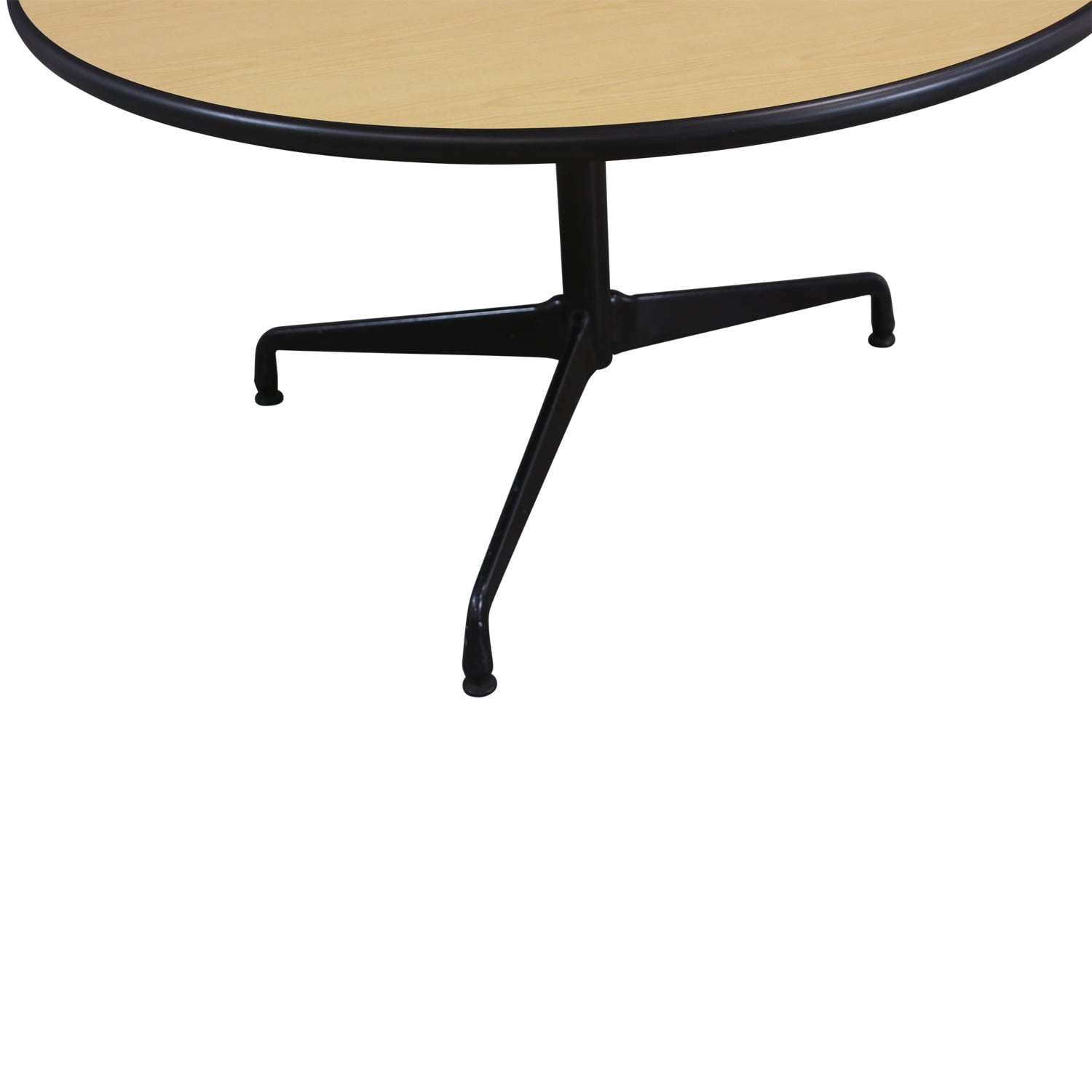 Steelcase 48 Inch Used Round Laminate Meeting Table, Maple National