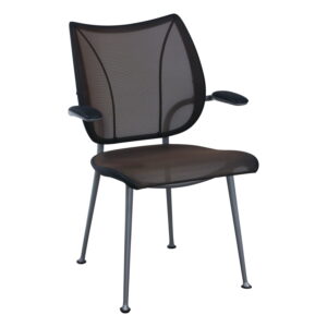 Humanscale Liberty Used Mesh Gray Frame Side Chair, Copper Brown