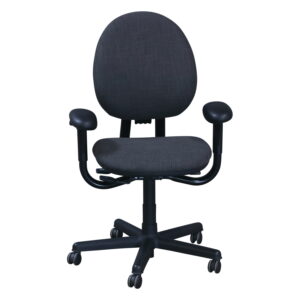 Steelcase Criterion Used High Back Task Chair, Smoke