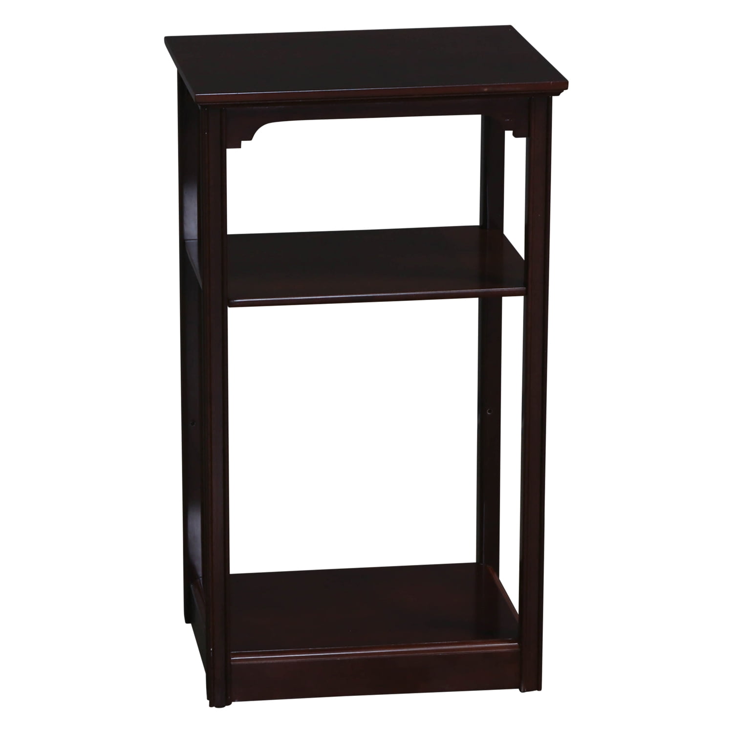 Used Wood Veneer End Table, Dark Walnut National Office Interiors and