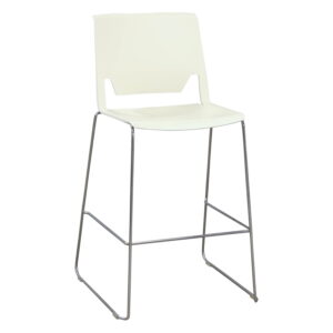 Used Stacking Stool, Off White