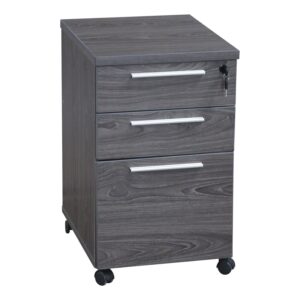 Manhattan Laminate Mobile Pedestal Box Box File, Cashmere Gray