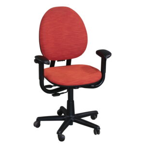 Steelcase Criterion Used High Back Task Chair, Poppy Orange