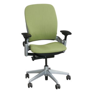 Steelcase Leap V2 Used Platinum Task Chair, Sorrel Green